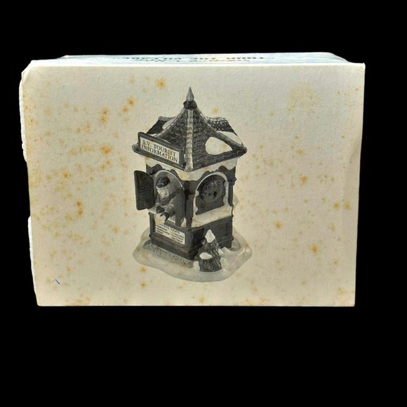 DEPT 56 Christmas The Original Snow Village "Tour The Village" Tourist Center - Picture 8 of 11